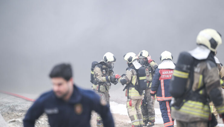 Ankara’da İnşaat Yangını Kontrol Altına Alındı