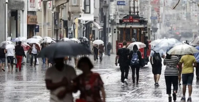 İstanbul’da Çarşamba Günü Yağmur Bekleniyor
